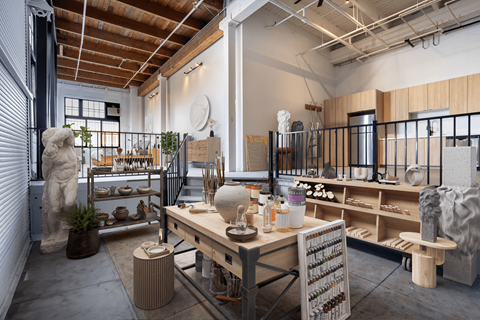 Floor plan for studio, 1 bath, 1308 sqft